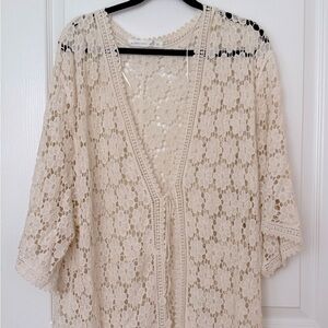 NWT Altar’d State Maxi Embroidered Boho Swimsuit Coverup Size S/M